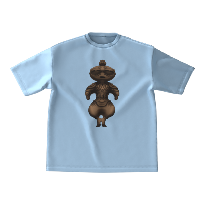 ビッグシルエットTシャツ - M -  アシッドブルー