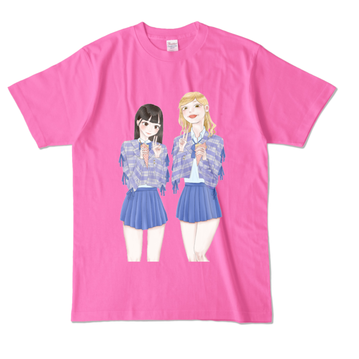 カラーTシャツ - L - ピンク (濃色)