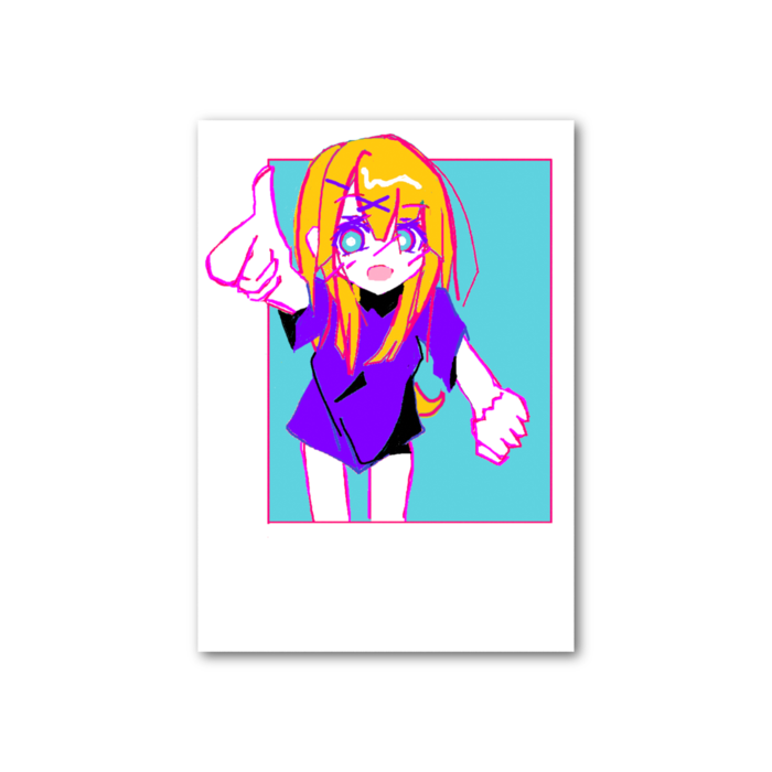 フォト風カード - 縦 - 片面