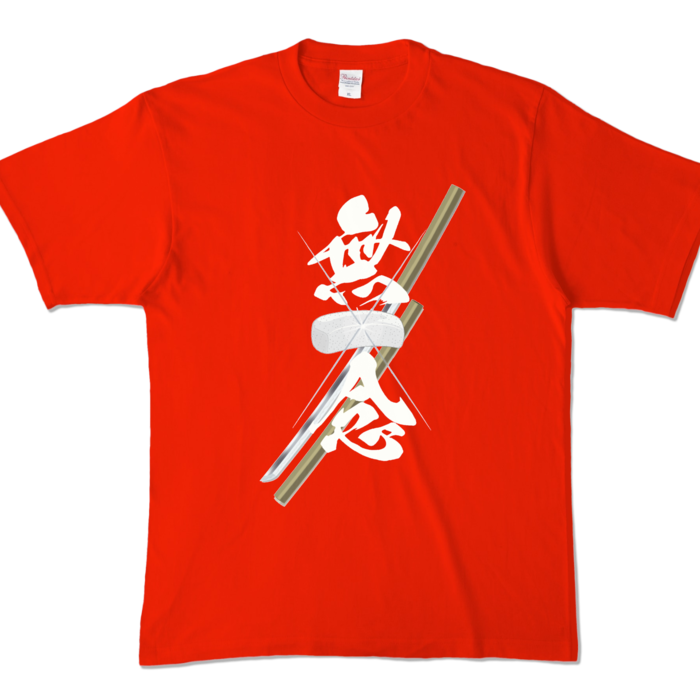 カラーTシャツ - XL - レッド (濃色)