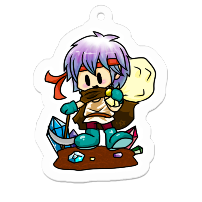 アクリルキーホルダー - 50 x 50 (mm)