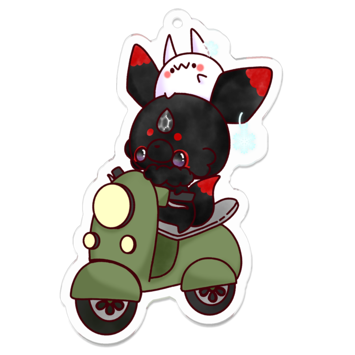 アクリルキーホルダー（コーティング） - 70 x 70 (mm)