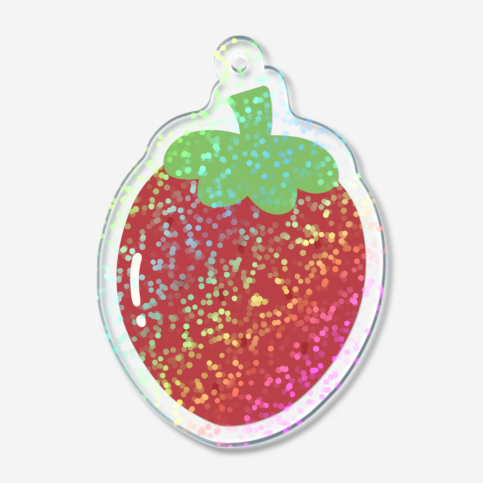 ホログラムアクリルキーホルダー - 50 × 50mm