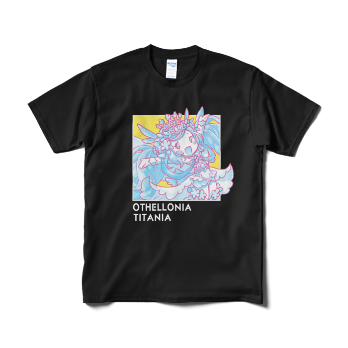 ちびキャラ「ティターニア」 デザインTシャツ（M/ブラック）