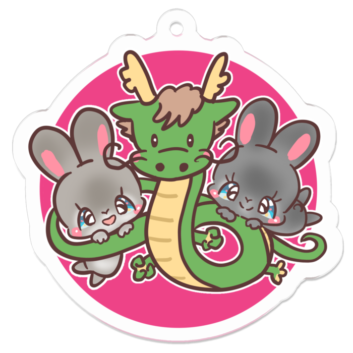 アクリルキーホルダー - 50 x 50 (mm)