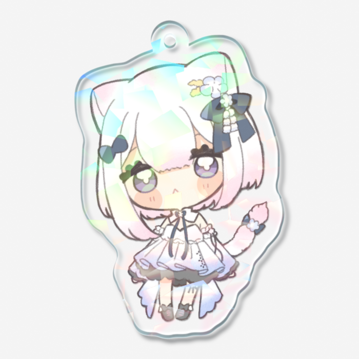 ホログラムアクリルキーホルダー - 50 × 50mm