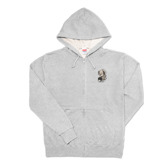 ジップパーカー - L - 杢グレー
