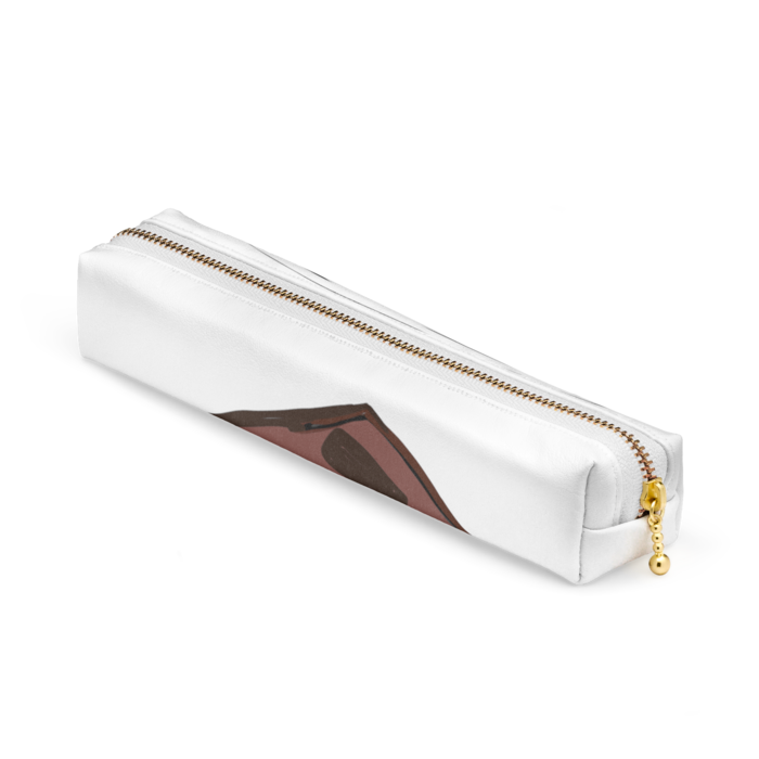 ペンケース - 20 x 4 x 4cm - ホワイト