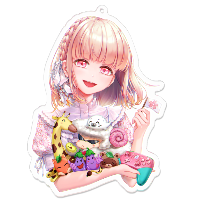 アクリルキーホルダー（コーティング） - 100 x 100 (mm)