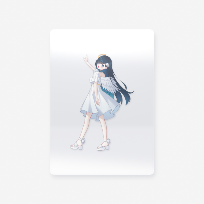のあちといっしょ、まわりみちクリアカードのあちのみ（63 × 88mm）