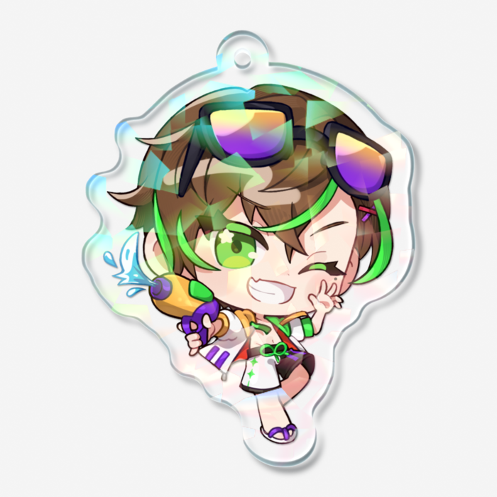 ホログラムアクリルキーホルダー - 50 × 50mm