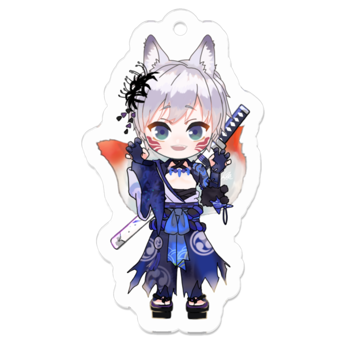 アクリルキーホルダー（コーティング） - 50 x 50 (mm)