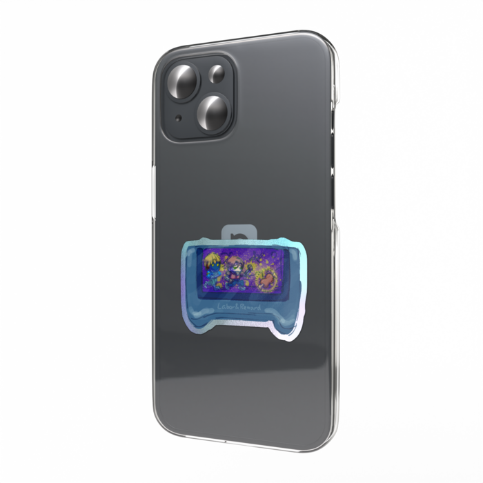 オーロラスマホステッカー - 縦