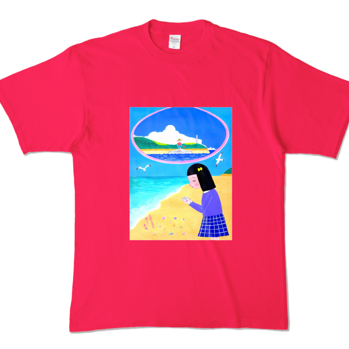 カラーTシャツ - XL - ホットピンク (濃色)
