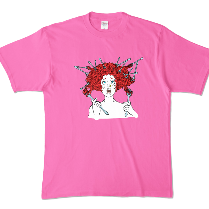 カラーTシャツ - XL - ピンク (濃色)