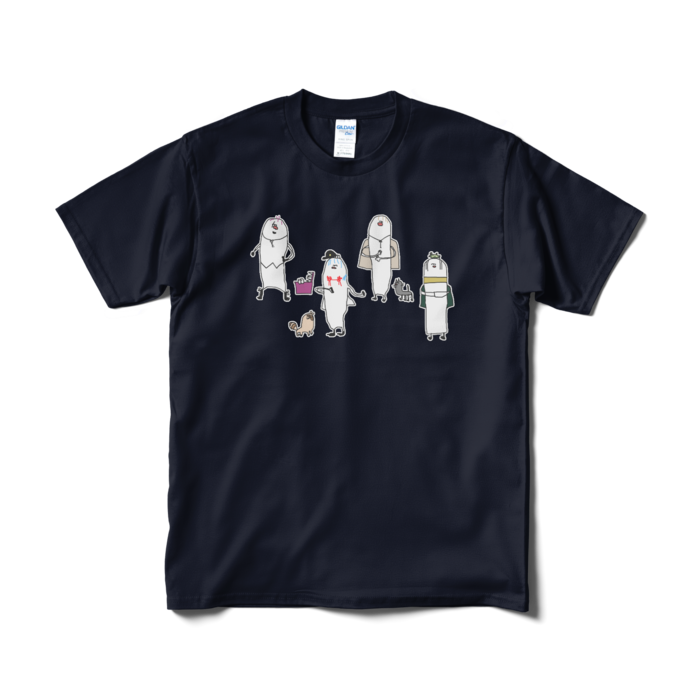 TシャツМ紺ーオシャレに決めたい方はこれ！