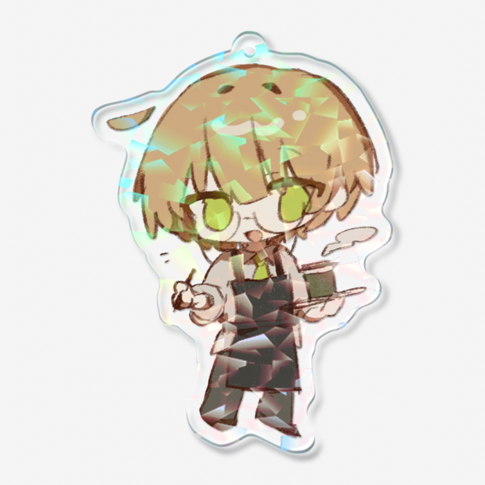 ホログラムアクリルキーホルダー - 70 × 70mm