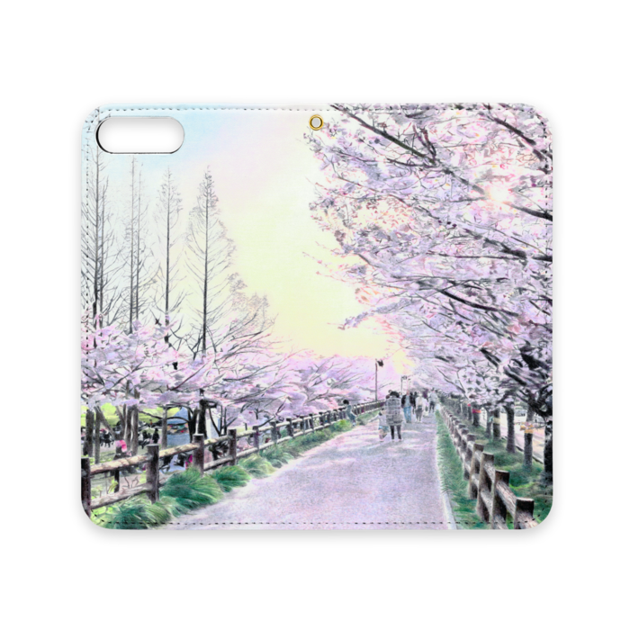 手帳型iPhoneケース(ベルトなし) - iPhone 8 Plus / 7 Plus - ストラップ穴 あり