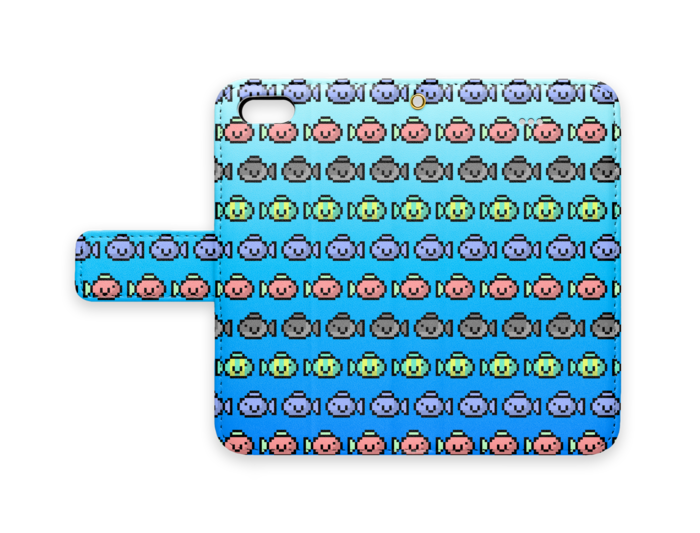 手帳型iPhoneケース - iPhone5 - ストラップ穴 あり