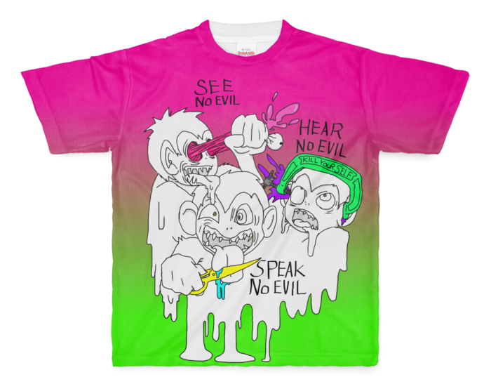 フルグラフィックTシャツ - M - 両面印刷
