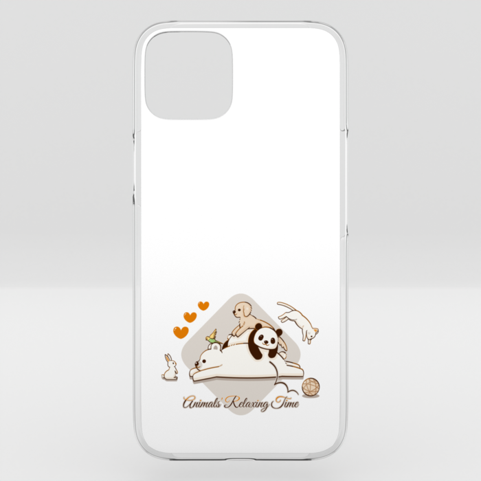 クリアiPhoneケース　白色　iPhone 14Plus