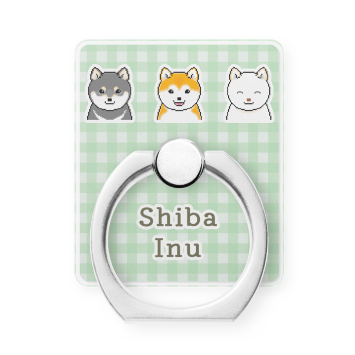 [グリーン] 柴犬スマホリング/[Green] Shiba Inu Phone Ring