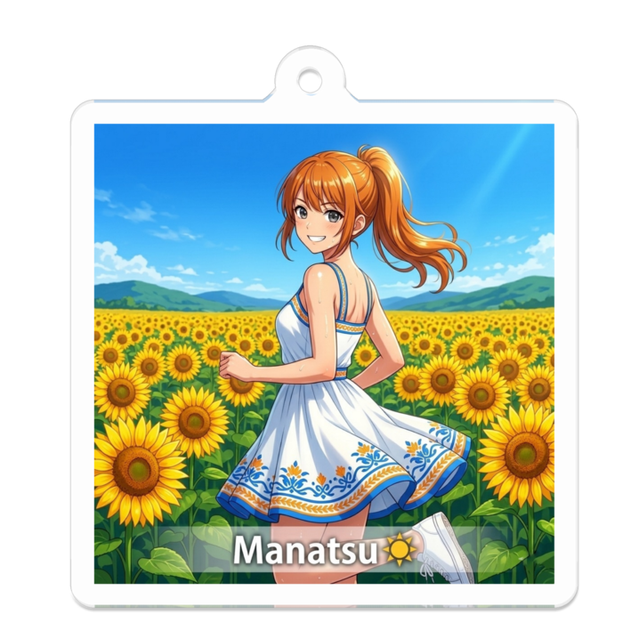 アクリルキーホルダー - 50 x 50 (mm)