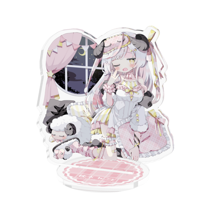 アクリルスタンド(夜・眠) - 70x70mm