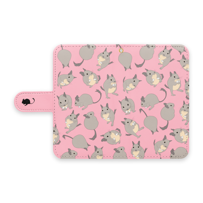 手帳型Androidケース - S - ピンク