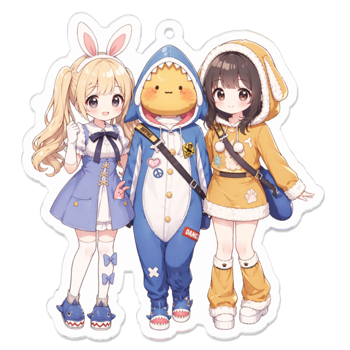 アクリルキーホルダー - 70 x 70 (mm)