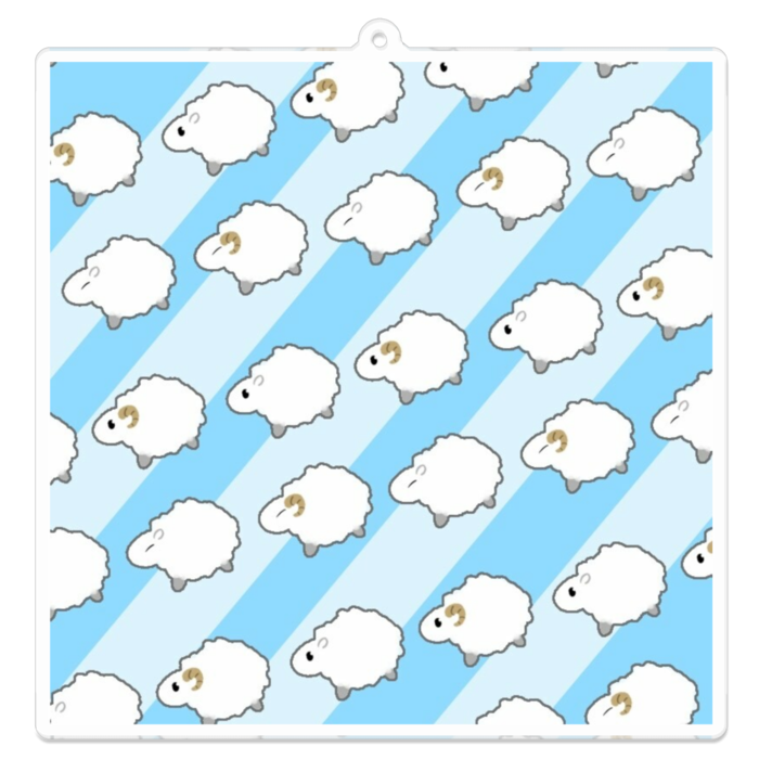 アクリルキーホルダー - 100 x 100 (mm)