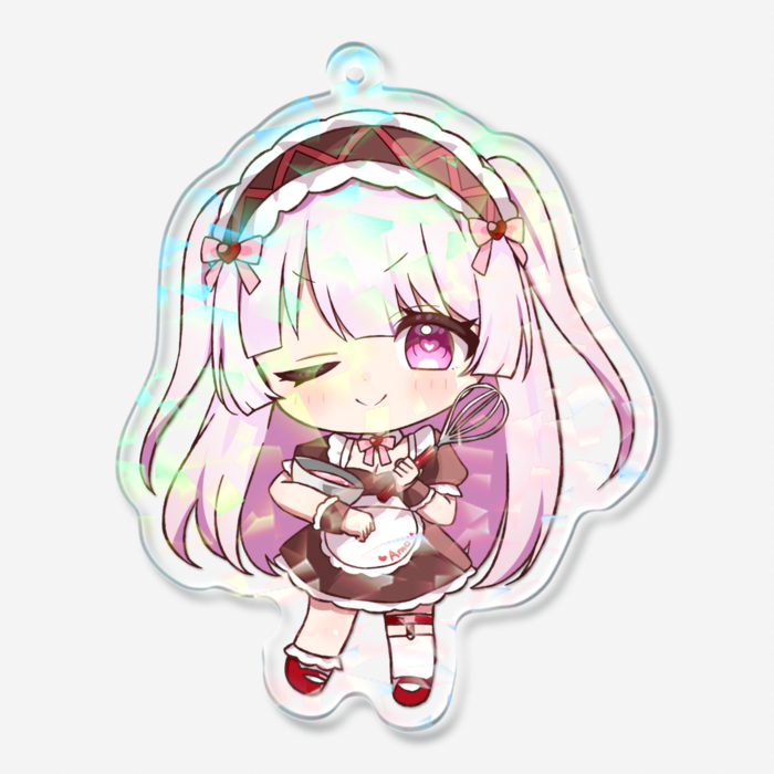 ホログラムアクリルキーホルダー - 70 × 70mm