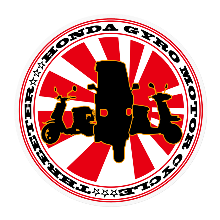 丸ステッカー - 100 x 100 (mm)