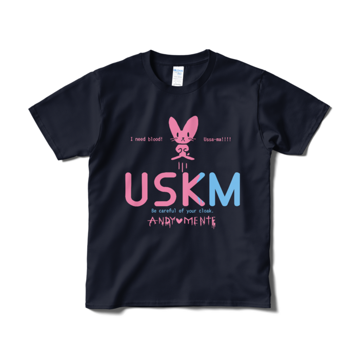 USKM Tシャツ- S - ネイビー