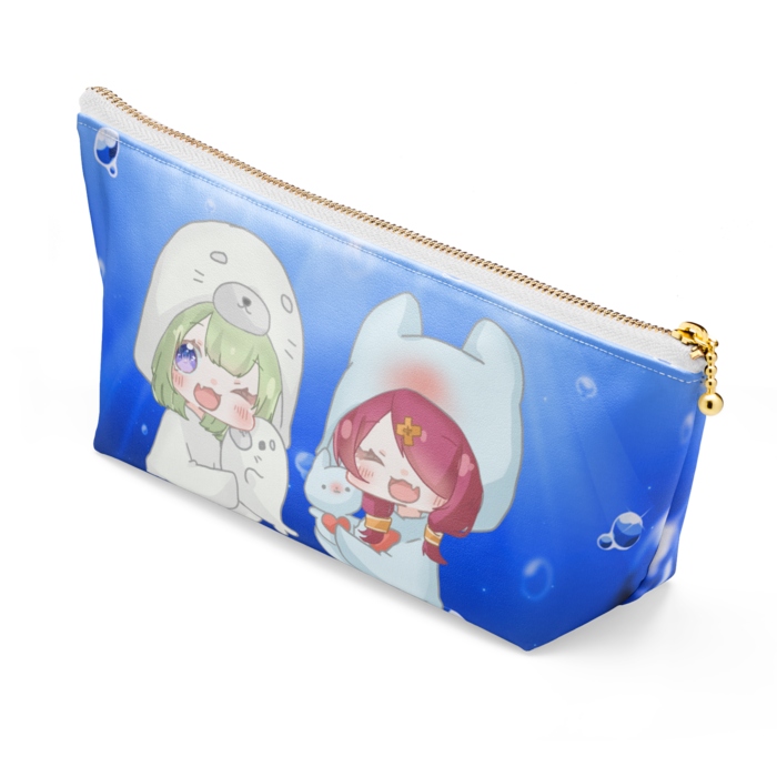 ポーチ - 長さ21.5cm / 高さ10cm - ホワイト