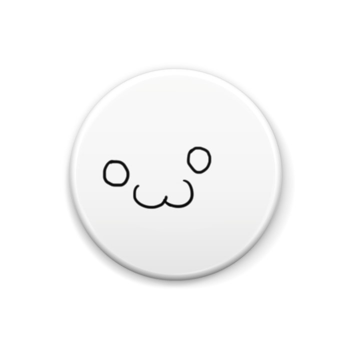 る 顔バッジ しろーショッピング Booth