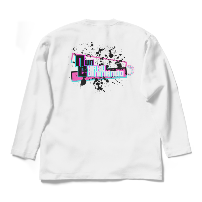 ロングスリーブTシャツ - L - ホワイト背面プリント