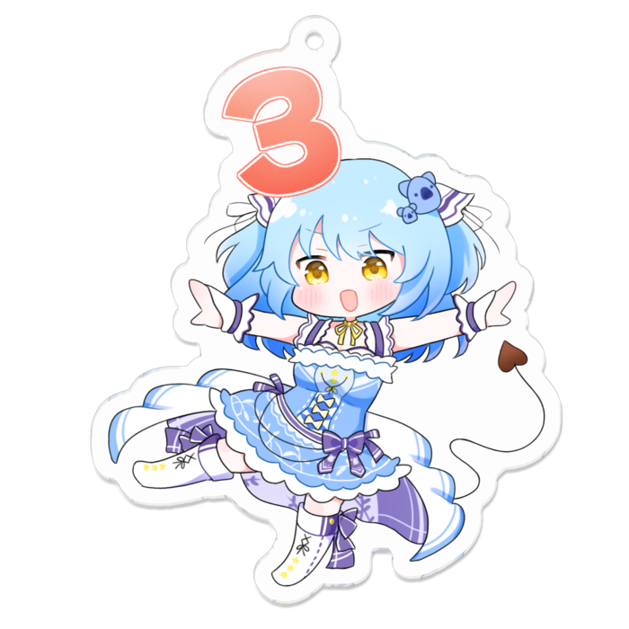 アクリルキーホルダー - 70 x 70 (mm)