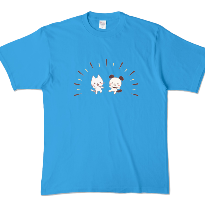 カラーTシャツ　ターコイズ　XL