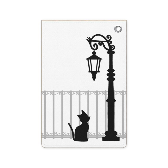 猫と街灯 パスケース Ginneko Booth