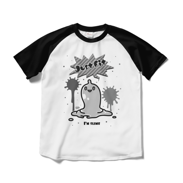 ラグラン（白×黒）　M