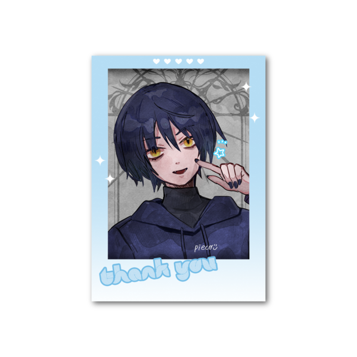 フォト風カード - 縦 - 片面