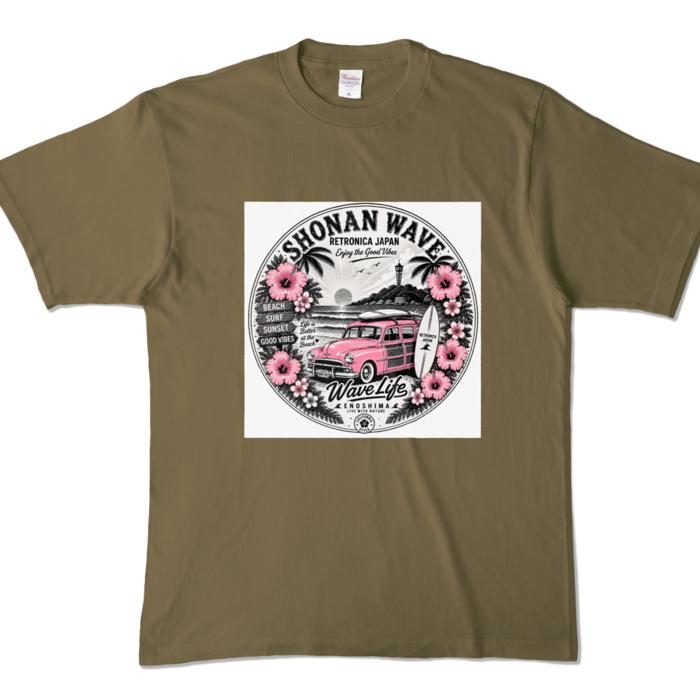 カラーTシャツ - XL - オリーブ (濃色)