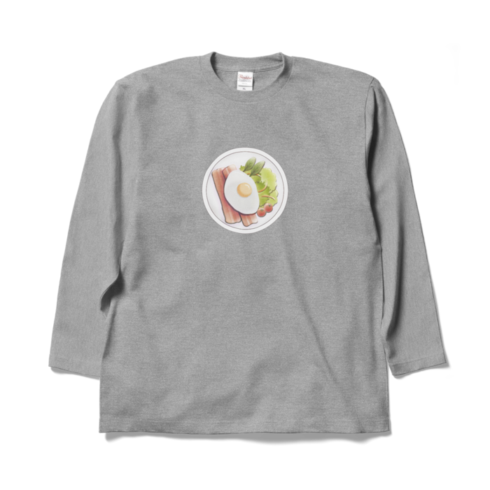 ロングスリーブTシャツ 灰色 XL
