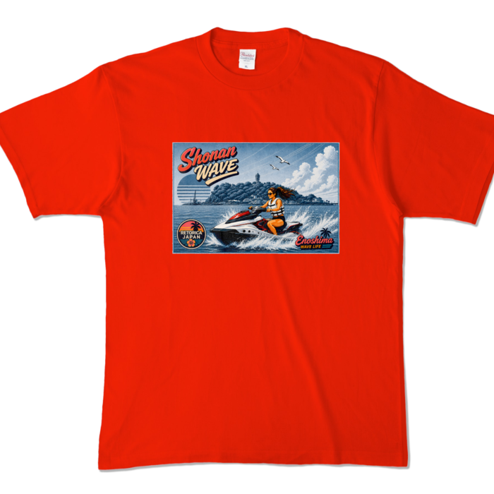 カラーTシャツ - XL - レッド (濃色)