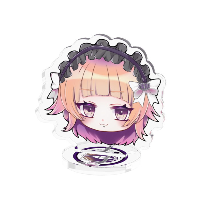 【行間考察しそうな紫月】アクリルスタンド - 50x50mm