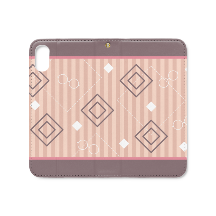 手帳型iPhoneケース(ベルトなし) - iPhone XS / X - ストラップ穴 あり