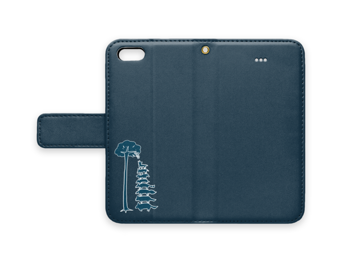 手帳型iPhoneケース - iPhone5 - ストラップ穴 あり