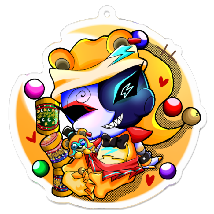 アクリルキーホルダー（コーティング） - 70 x 70 (mm)