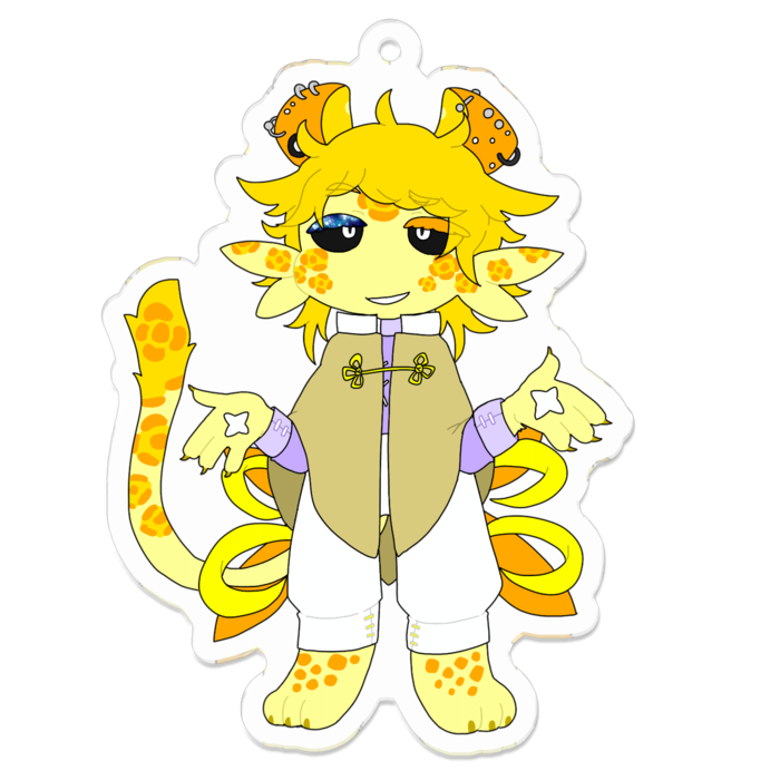 アクリルキーホルダー(裸眼) - 70 x 70 (mm)